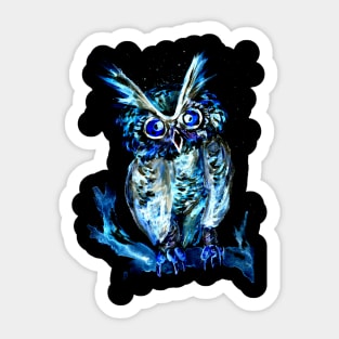 Little Blue Owl Sticker